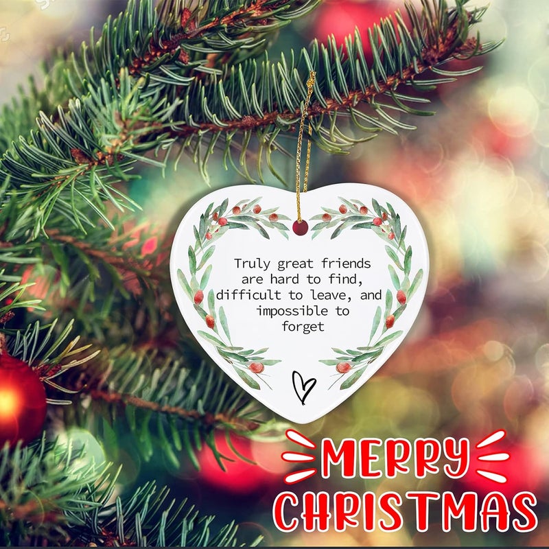 Jocidea Friend Gifts for Women, Christmas Ornaments for Friend Gift for Your Friend Thinking of You Gifts for Best Friend Friendship Gifts for Women Friends Bridesmaid Gifts - Friend Xmas Gifts - Image 4
